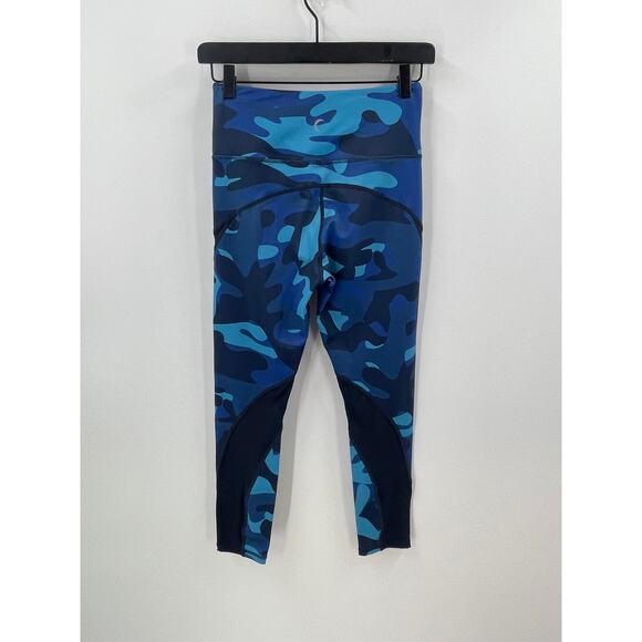 ZYIA Blue Camo Mesh Leggings Size 4 - Picture 8 of 8